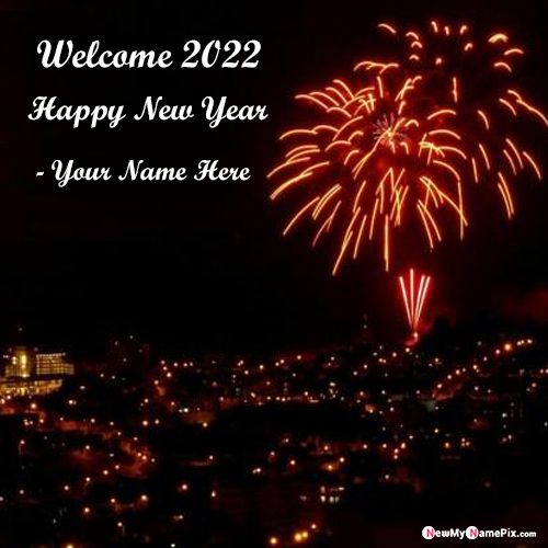 Online Make Your Name On Welcome 2022 Wishes Photo Maker