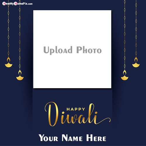 Happy Diwali Create Photo Edit Online Name Card 2021 Free