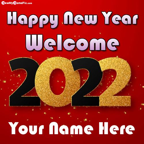 2022 Happy New Year Images With Name Wishes Card Create Online
