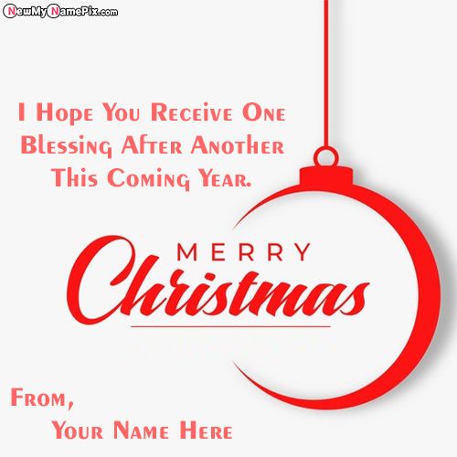 Write Name On Happy Merry Christmas Pictures Creative Tools