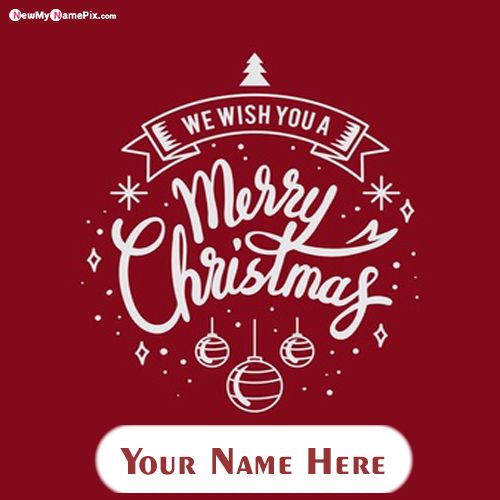 Beautiful Happy Merry Christmas Images With Love Name Writing