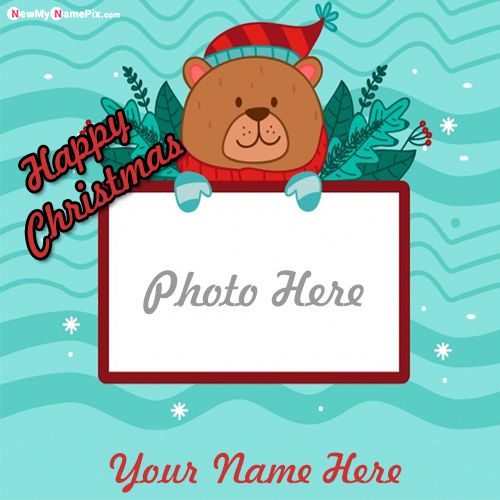 Happy Christmas Wishes Best Photo Frame Create 2022