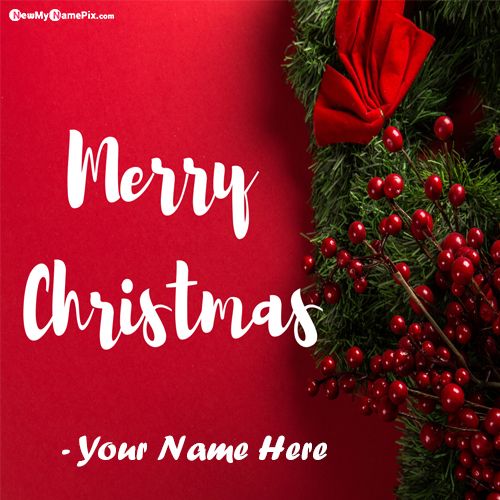 Make Your Name On Happy Merry Christmas Pictures Creative