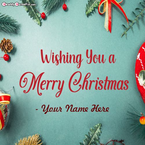 Christmas Wishes Unique Pictures Editing Online Customized Name