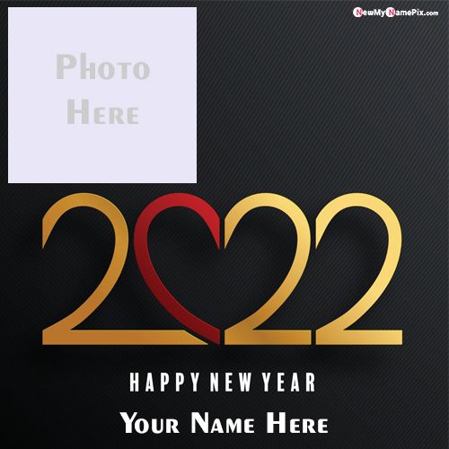 Design Photo Frame Happy New Year Card Creative Online