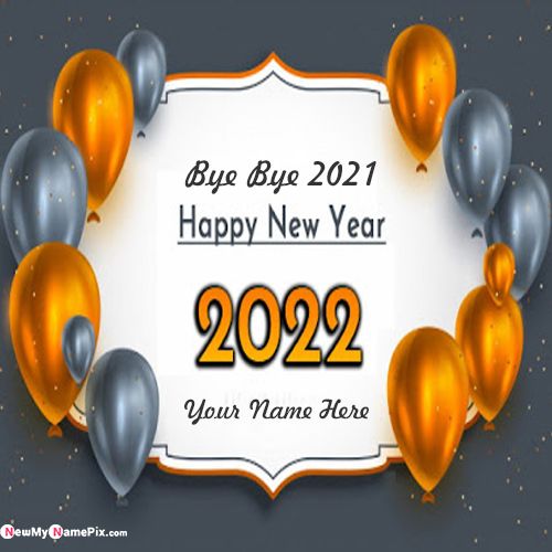 Write Name On Goodbye 2021 Year Pictures Create