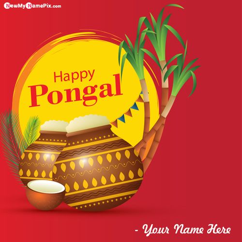 Write My Name On Pongal Festival Wishes Pictures Download