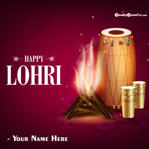 Make Your Name On Lohri Celebration Whatsapp Status