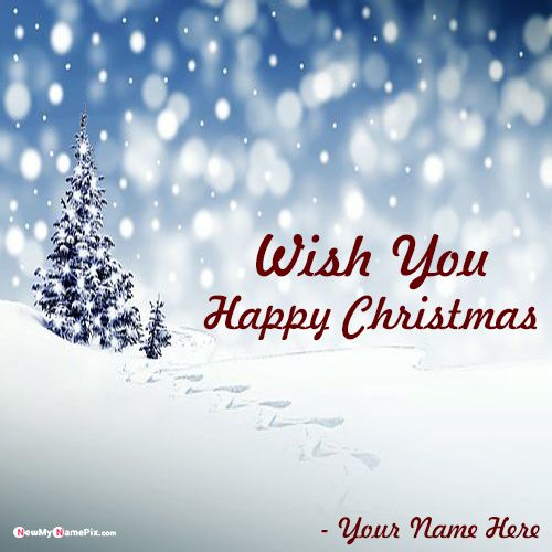 Latest Christmas Images With Name Wishes Card Download