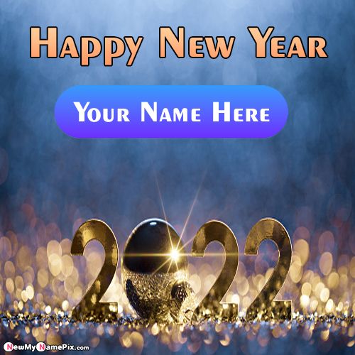 2022 Happy New Year Wallpaper Download My Name