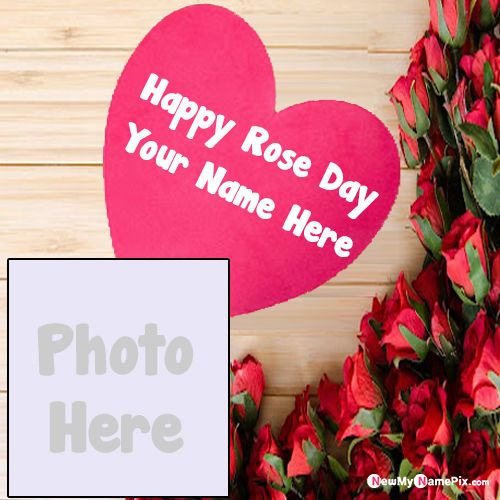 Name And Photo Create Happy Rose Day Frame Editor Option
