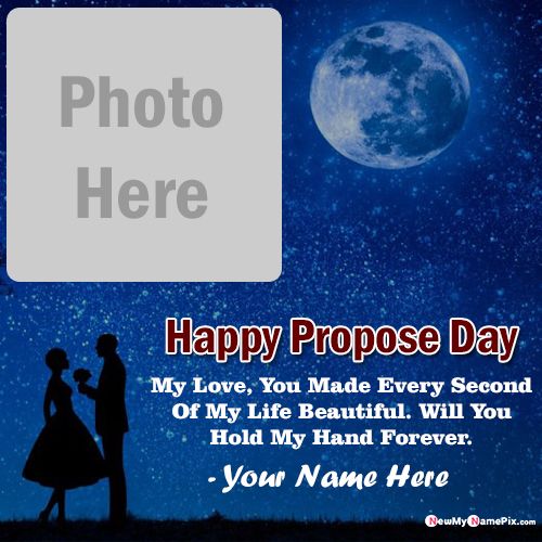Love Proposal Images With Custom Name And Photo Frame Create