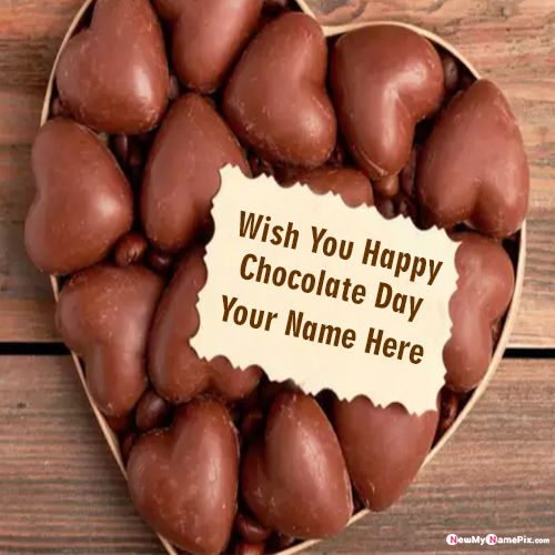 Online Name Writing Chocolate Day Special Wishes For Love