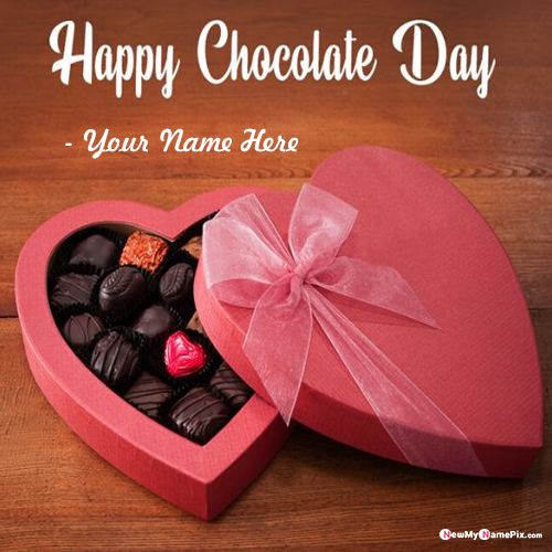 Chocolate Day Special Wishes My Boyfriends Name Image Create Free