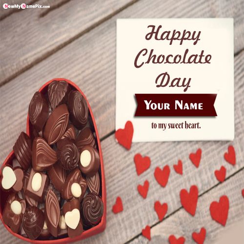 Sweet Chocolate Day Photo Send My Girlfriend Name Wishes Online