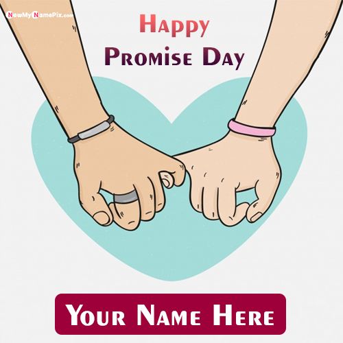 Promise Love Quotes With Best Greeting Card Name Write