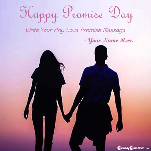 Happy Promise Day Romantic Love Quotes Images With Name Create