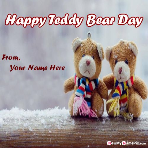 Personal Name Write Latest Beautiful Teddy Day Images Create Cards