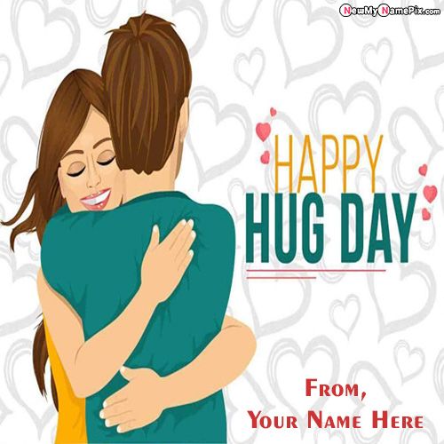 Online 2022 Happy Hug Day Romantic Pictures Special My Name