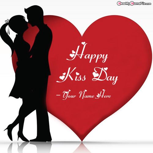 Personal Send Happy Kiss Day Photo Editor Free Option