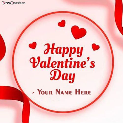 Beautiful Love Name Greeting Card Happy Valentines Day Images
