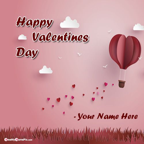 2022 Girlfriend Name Valentine Day Greeting Card Download