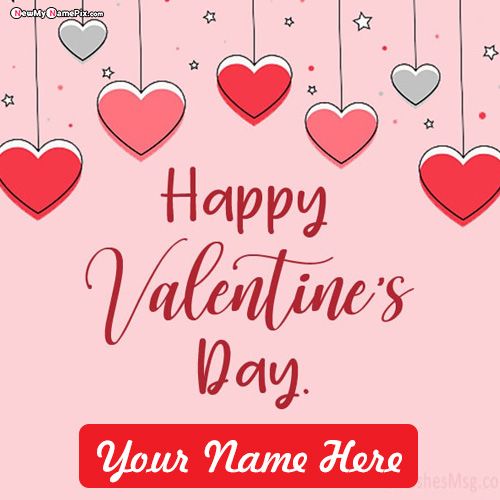 Sweetheart Happy Valentine's Day Name Photo Maker Option