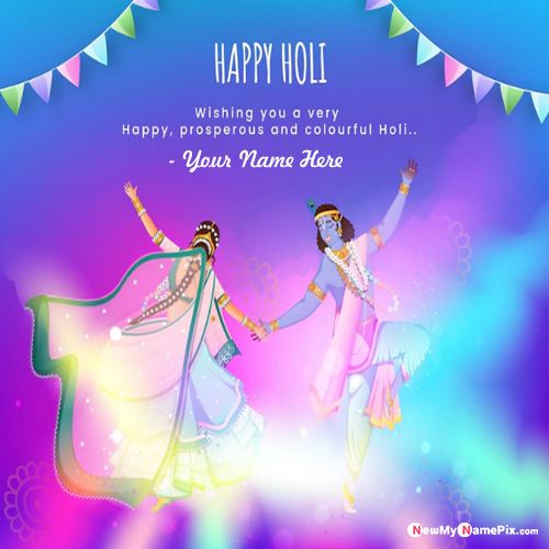 Happy Dhuleti Amazing Color Celebrate Photo On Name Creative Free