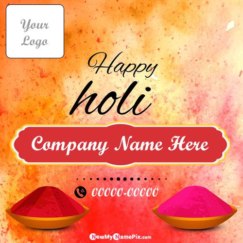 2022 Happy Holi Celebration Icon Generator Company Wishes Pictures