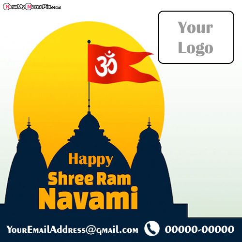Happy Ram Navami Template Name And Photo Creator 2022