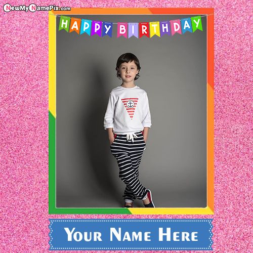 Birthday Wishes For Brother Photo And Name Card Create Online