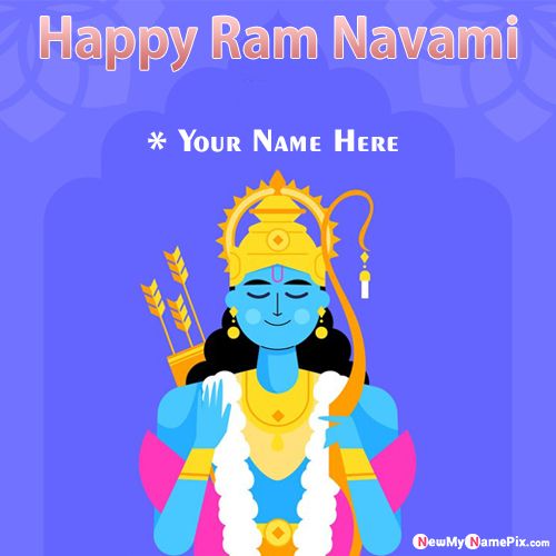 Happy Ram Navami With Name Wishes Free Create