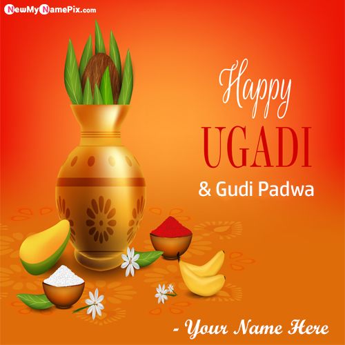 Happy Gudi Padwa Wishes With Name Images Create