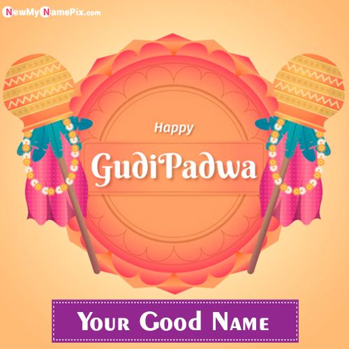 Best Gudi Padwa Wish You Pictures Customized Name Writing