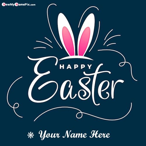 Happy Easter Day Wishes Photo With Name Greetings