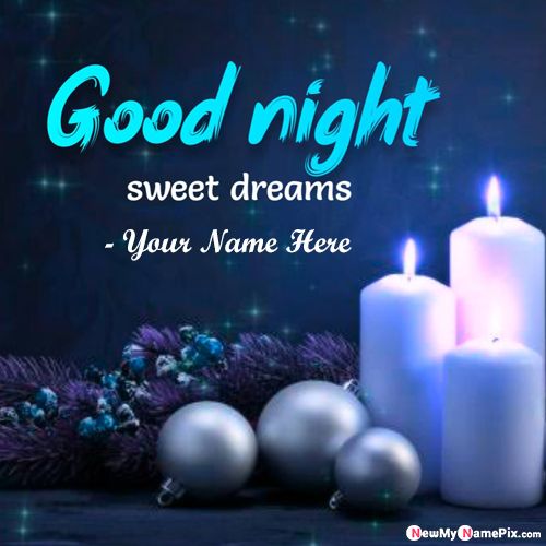 Sweet Dreams Good Night Wishes With Name Pic