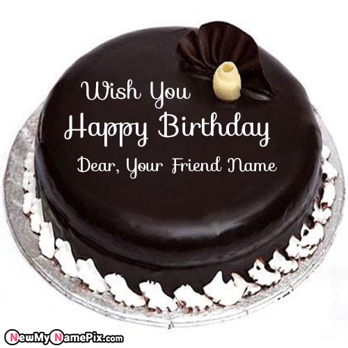 Best Friend Happy Birthday Wishes Cake With Name