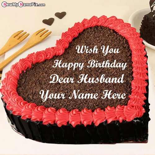 Make Name On Birthday Cake Wishes Husband