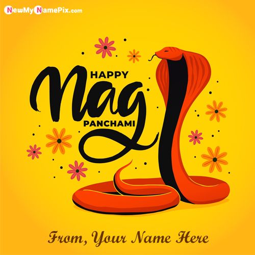 Write Name On Nag Panchami Wishes Images Create