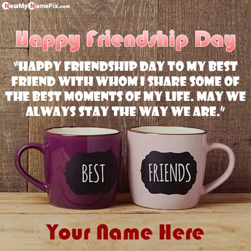 True Friendship Day Greeting With Boy Friend Wishes Pic
