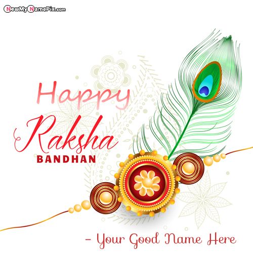 Raksha Bandhan Greeting Card Edit Name Wishes