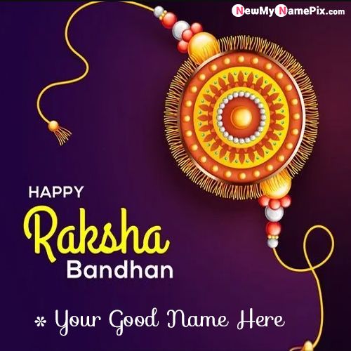 Happy Rakhi Day Wishes Hindi Message Photo Name Edit