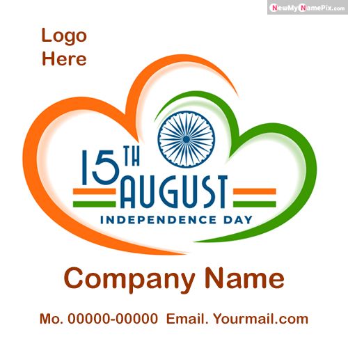 Brand Name And Logo Create Greeting Card Independence Day Pictures