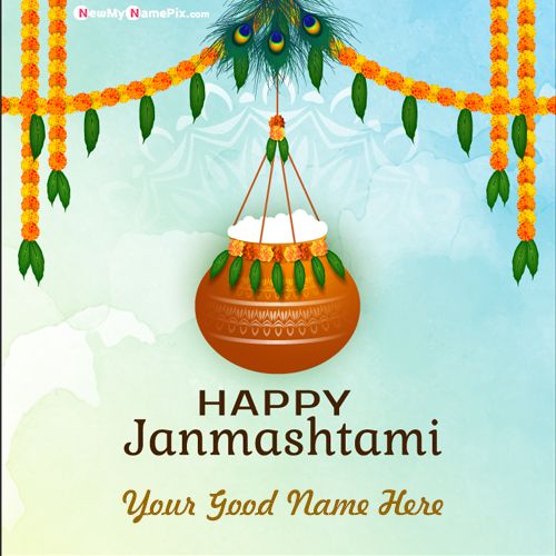 Best Wishes Celebration Happy Janmashtami Photo Edit