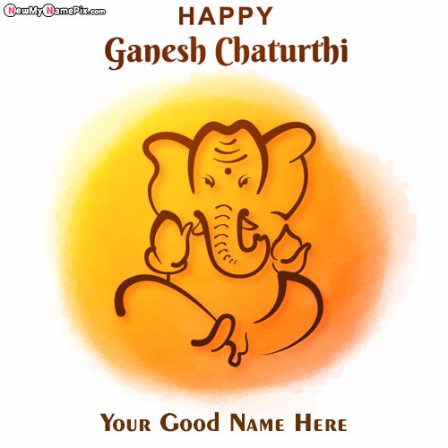 Latest Bal Ganesh Chaturthi Wishes Name Write Free