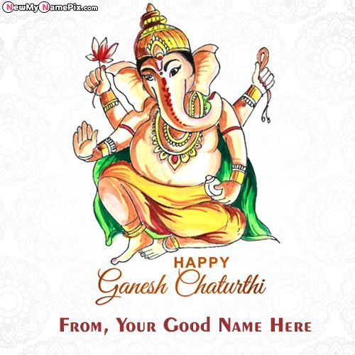 2022 Happy Ganesh Chaturthi Festival Wishes With Name