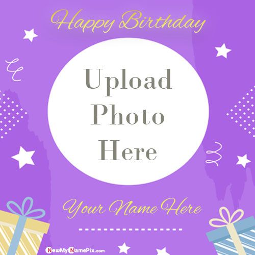 Happy Birthday Wishes With Name Photo Card Create Online Download