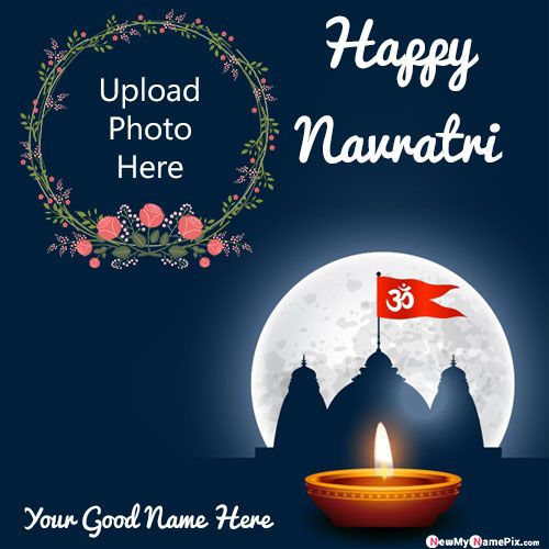 2022 Photo Frame Happy Navratri Wishes Profile Pictures