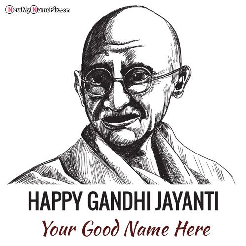 Mahatma Gandhi Jayanti Quotes With Name Wishes