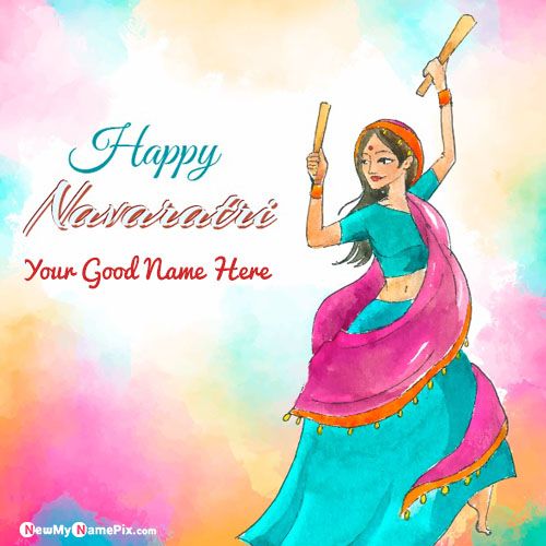 Wish You Happy Navratri Quotes Images With Name